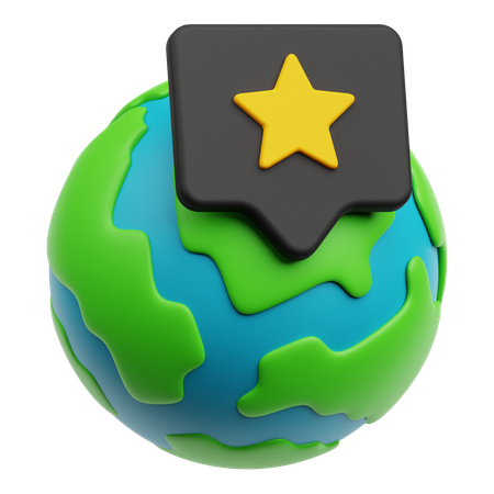 Global Review  3D Icon