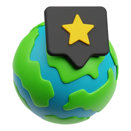 Global Review  3D Icon