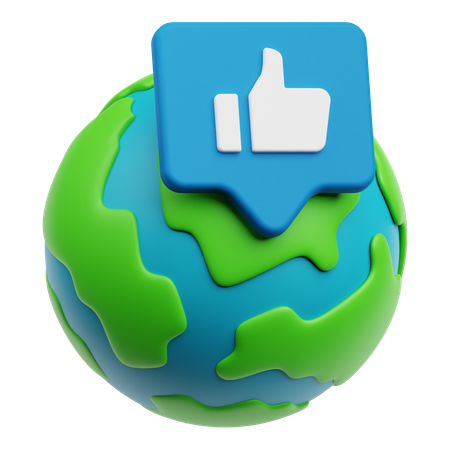 Global Review  3D Icon