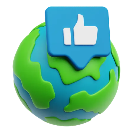 Global Review  3D Icon