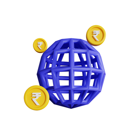 Global Rupee 3D Icon