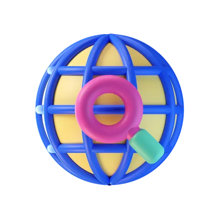 Global Search  3D Icon