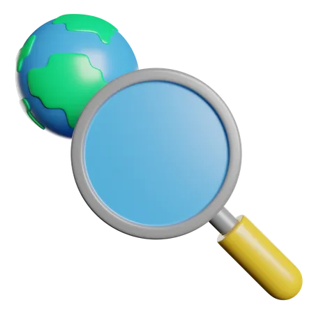 Global Search  3D Icon