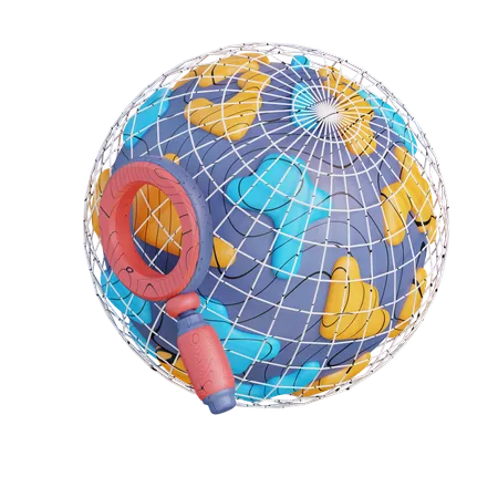 Global Search  3D Icon