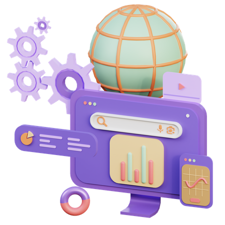 Global Search  3D Icon