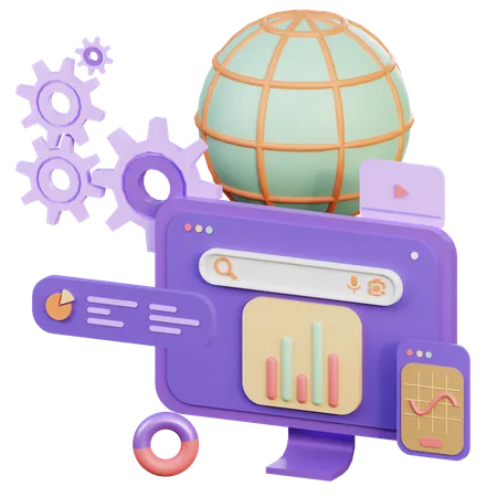 Global Search  3D Icon