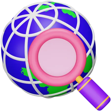 Global Search  3D Icon