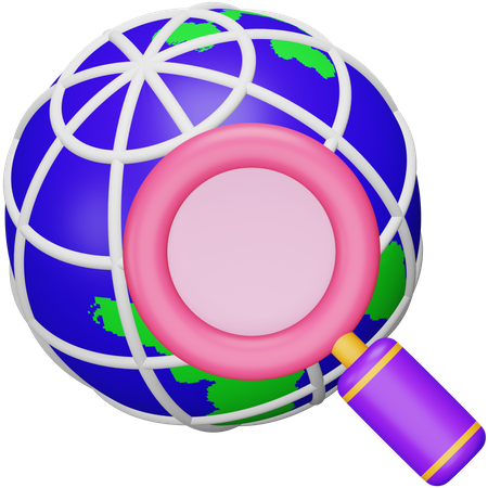 Global Search  3D Icon