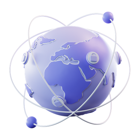 Global Security  3D Icon