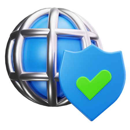 Global Security  3D Icon