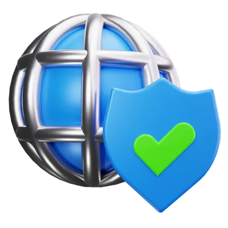 Global Security  3D Icon