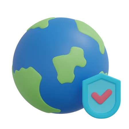 Global Security  3D Icon