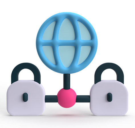 Global Security  3D Icon