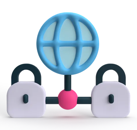 Global Security  3D Icon