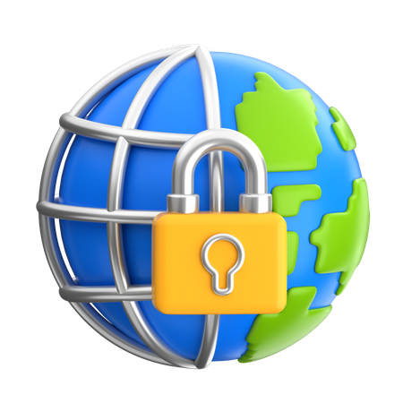 Global Security  3D Icon