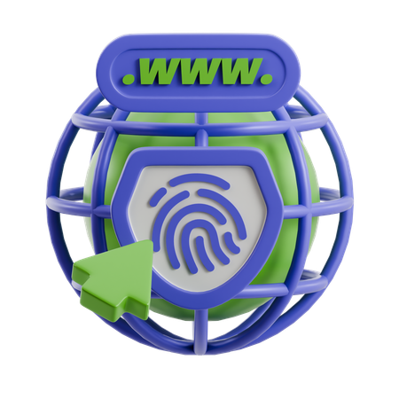 Global Security  3D Icon