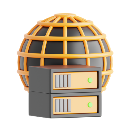 Global Server  3D Icon