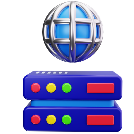 Global Server  3D Icon