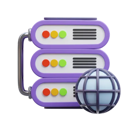 Global Server  3D Icon