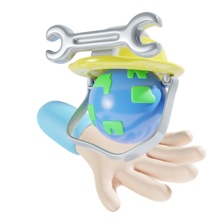 Global Service  3D Icon