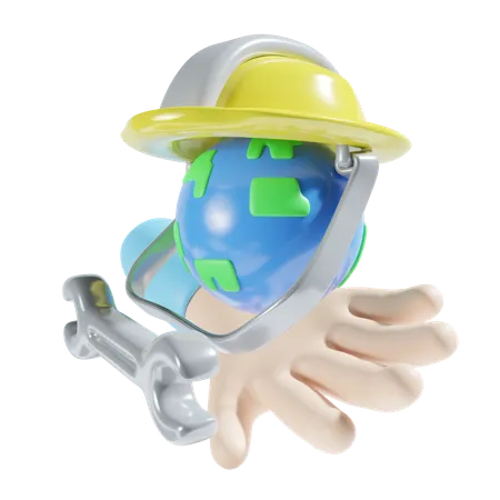 Global Service  3D Icon
