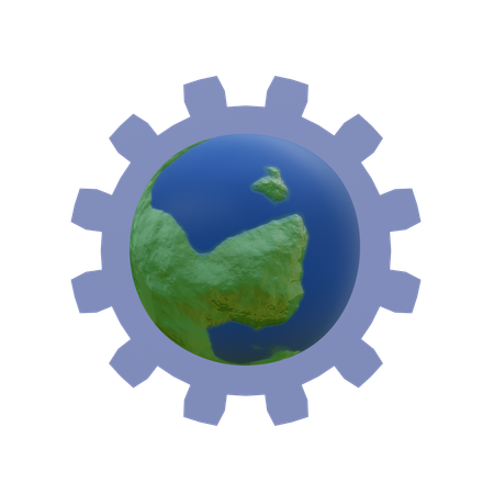 Global Service  3D Icon