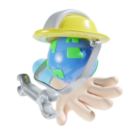 Global Service  3D Icon