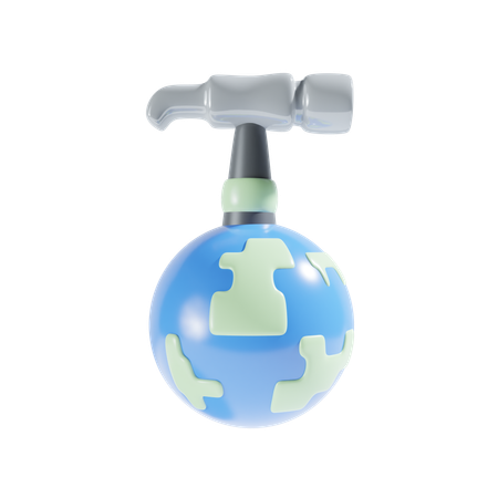 Global Service  3D Icon