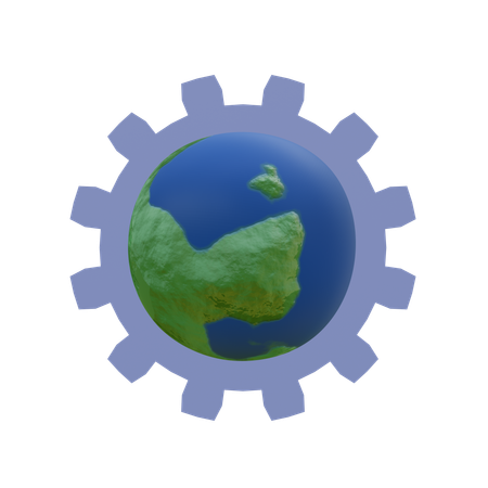 Global Service  3D Icon