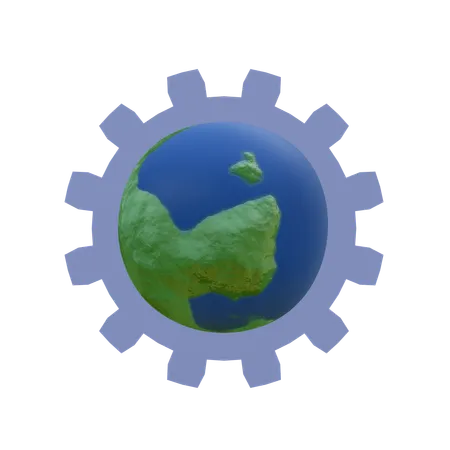 Global Service  3D Icon