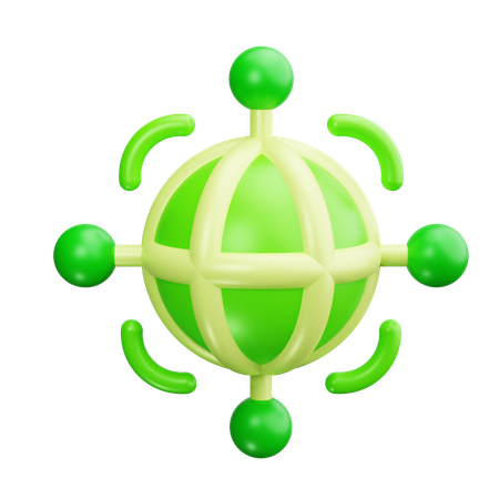 Global Service  3D Icon