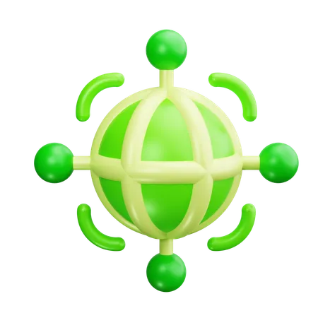 Global Service  3D Icon