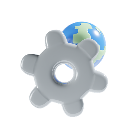 Global Service  3D Icon