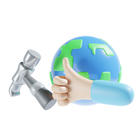 Global Service  3D Icon