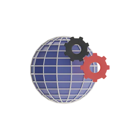Global Setting  3D Icon