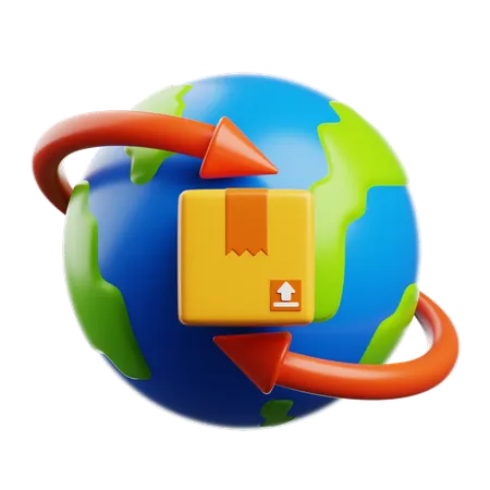 Global Shipping  3D Icon