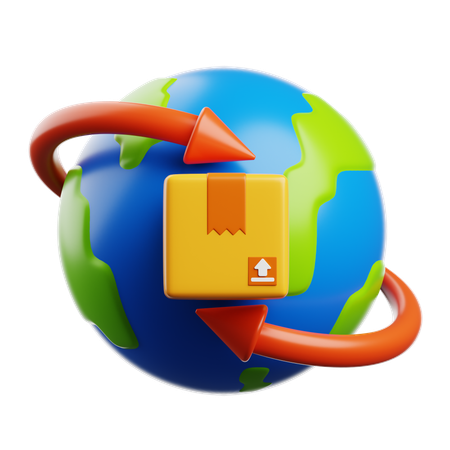 Global Shipping  3D Icon