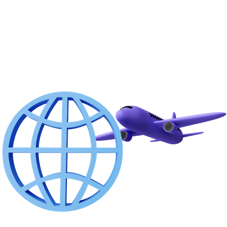 Global Shipping 3D Illustration