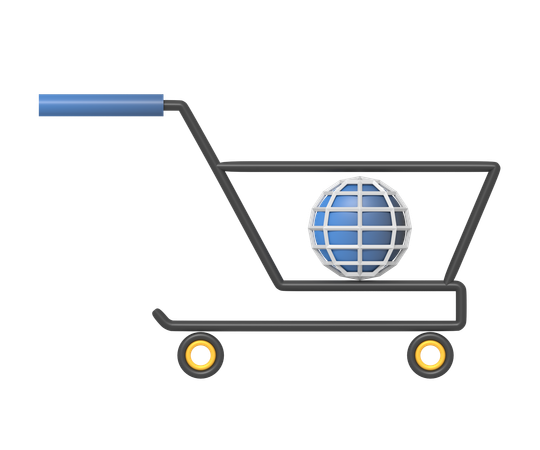 Global Shopping  3D Icon