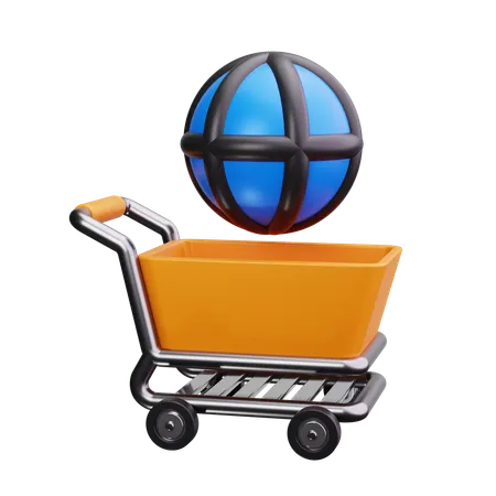 Global Shopping  3D Icon