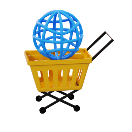 Global Shopping  3D Icon