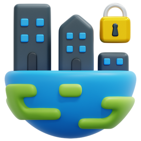 Global Shutdown  3D Icon