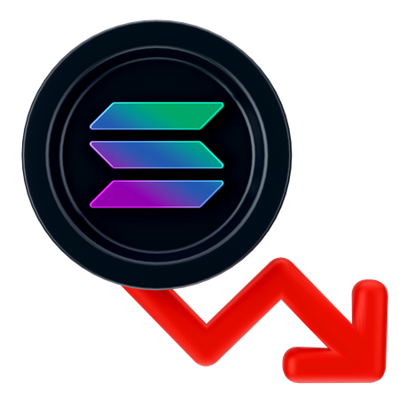 Global Solana Growth  3D Icon