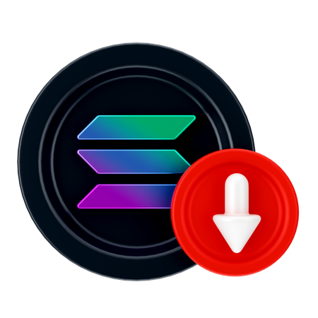 Global Solana Growth  3D Icon