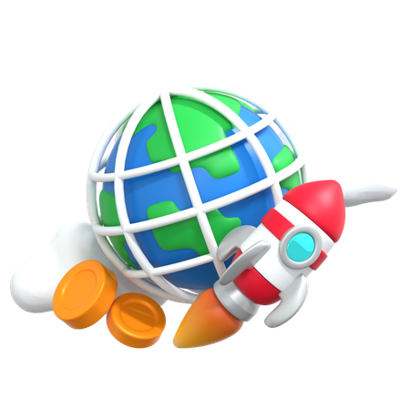 Global Startup  3D Icon