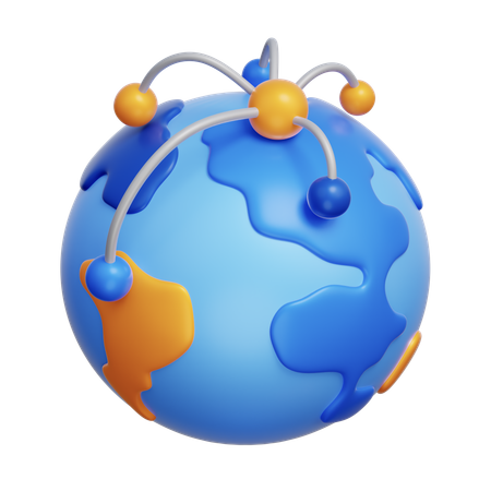 Global Strategy  3D Icon