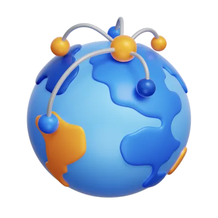 Global Strategy  3D Icon