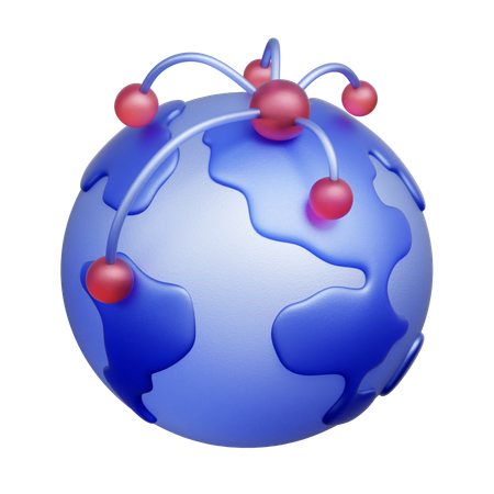 Global Strategy  3D Icon