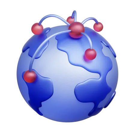 Global Strategy  3D Icon