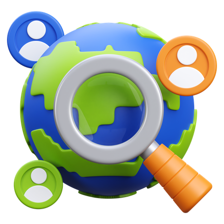 Global Survey  3D Icon